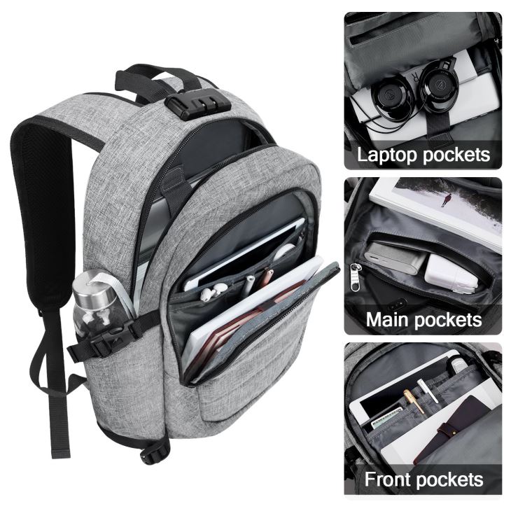 Waterproof Anti Theft Travel Laptop Backpack
